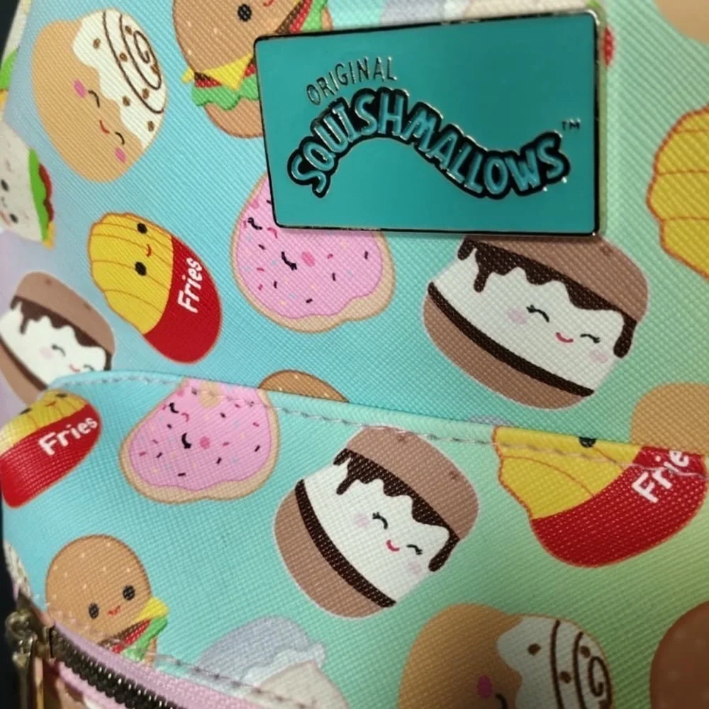Squishmallows Pastel Kids Backpack with Pink Straps pre owned Exellent condition